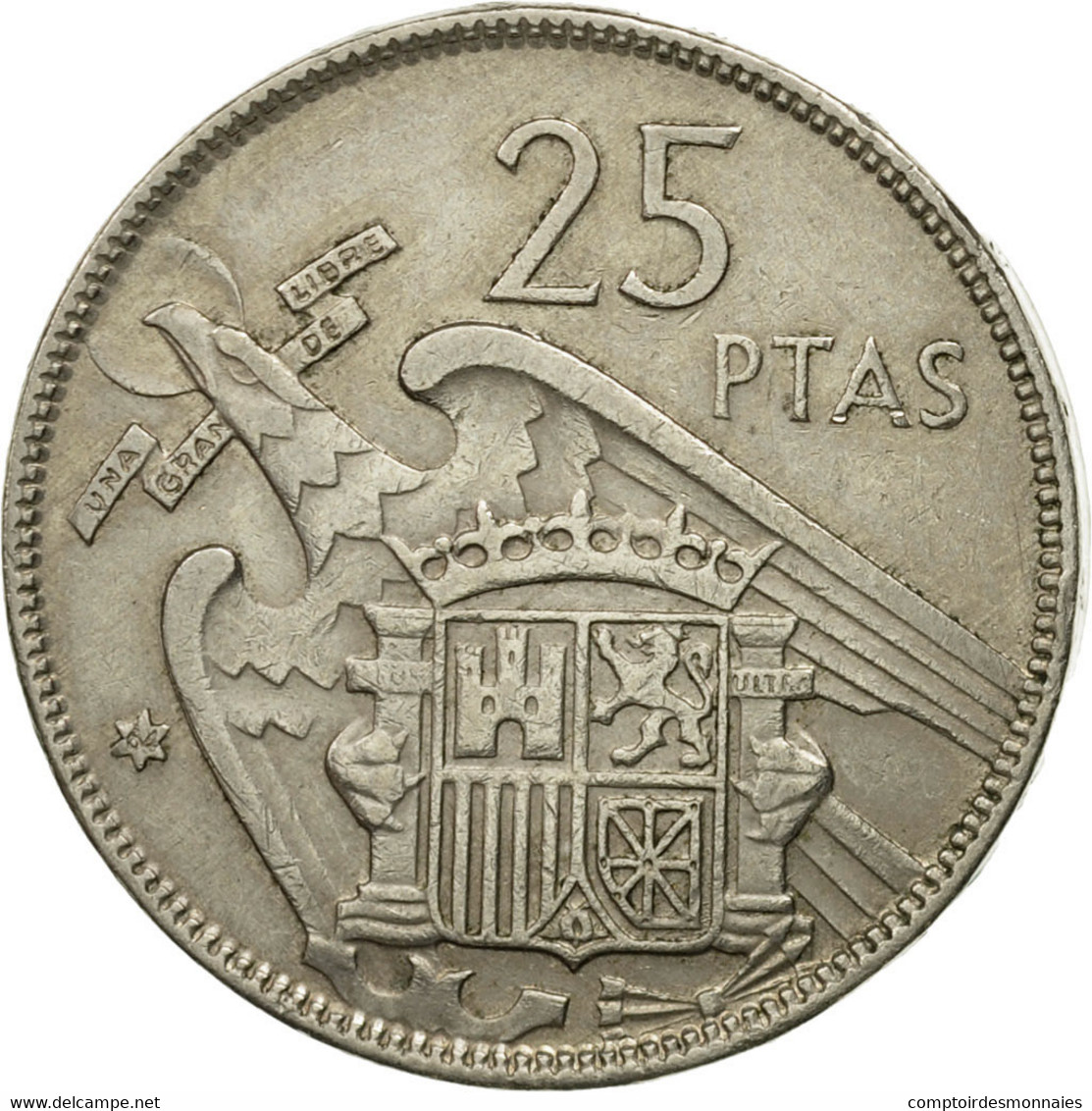 Monnaie, Espagne, Caudillo And Regent, 25 Pesetas, 1964, TB+, Copper-nickel - 25 Pesetas