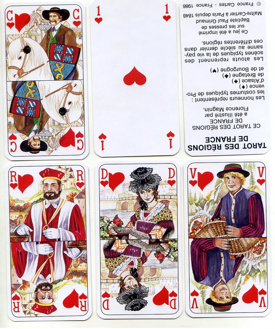 Jeu De TAROT NEUF REGION DE FRANCE ALSACE BOURGOGNE BRETAGNE PROVENCE - Playing Cards (classic)