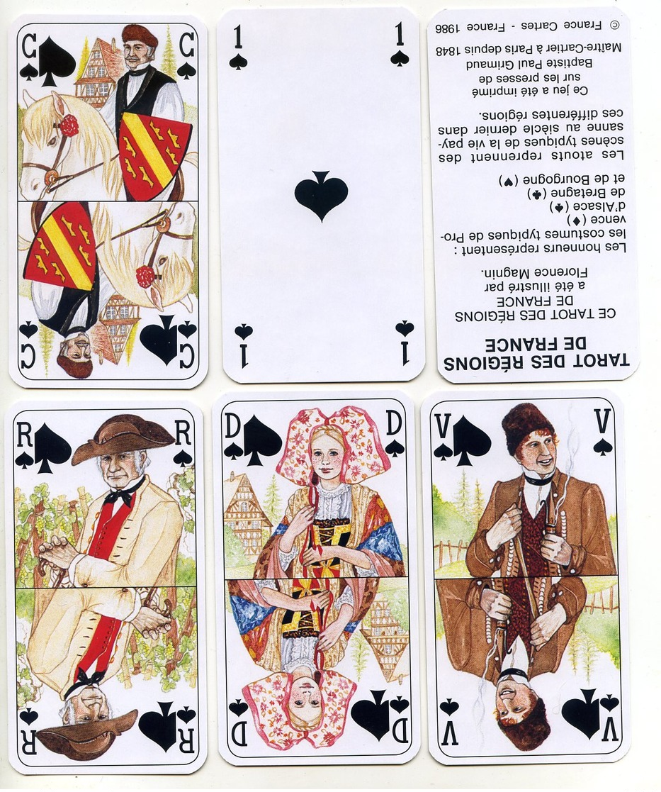 Jeu De TAROT NEUF REGION DE FRANCE ALSACE BOURGOGNE BRETAGNE PROVENCE - Playing Cards (classic)