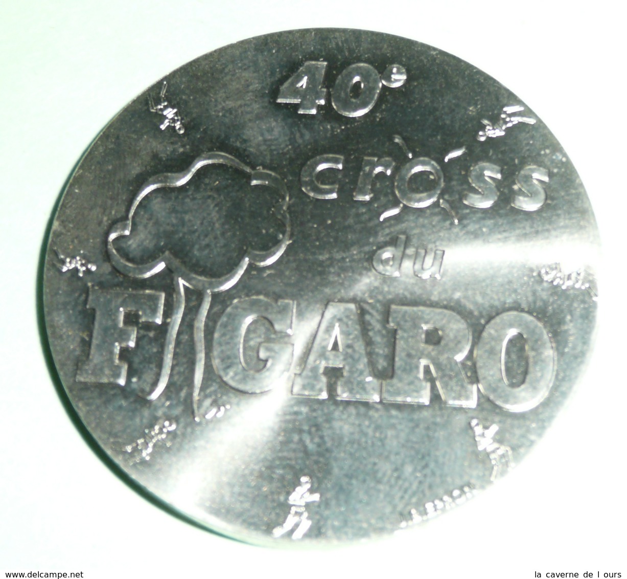 Lot De 2 Médailles Monnaie De Paris, 38e Et 40e CROSS DU FIGARO, France 1998 2000 - Athlétisme