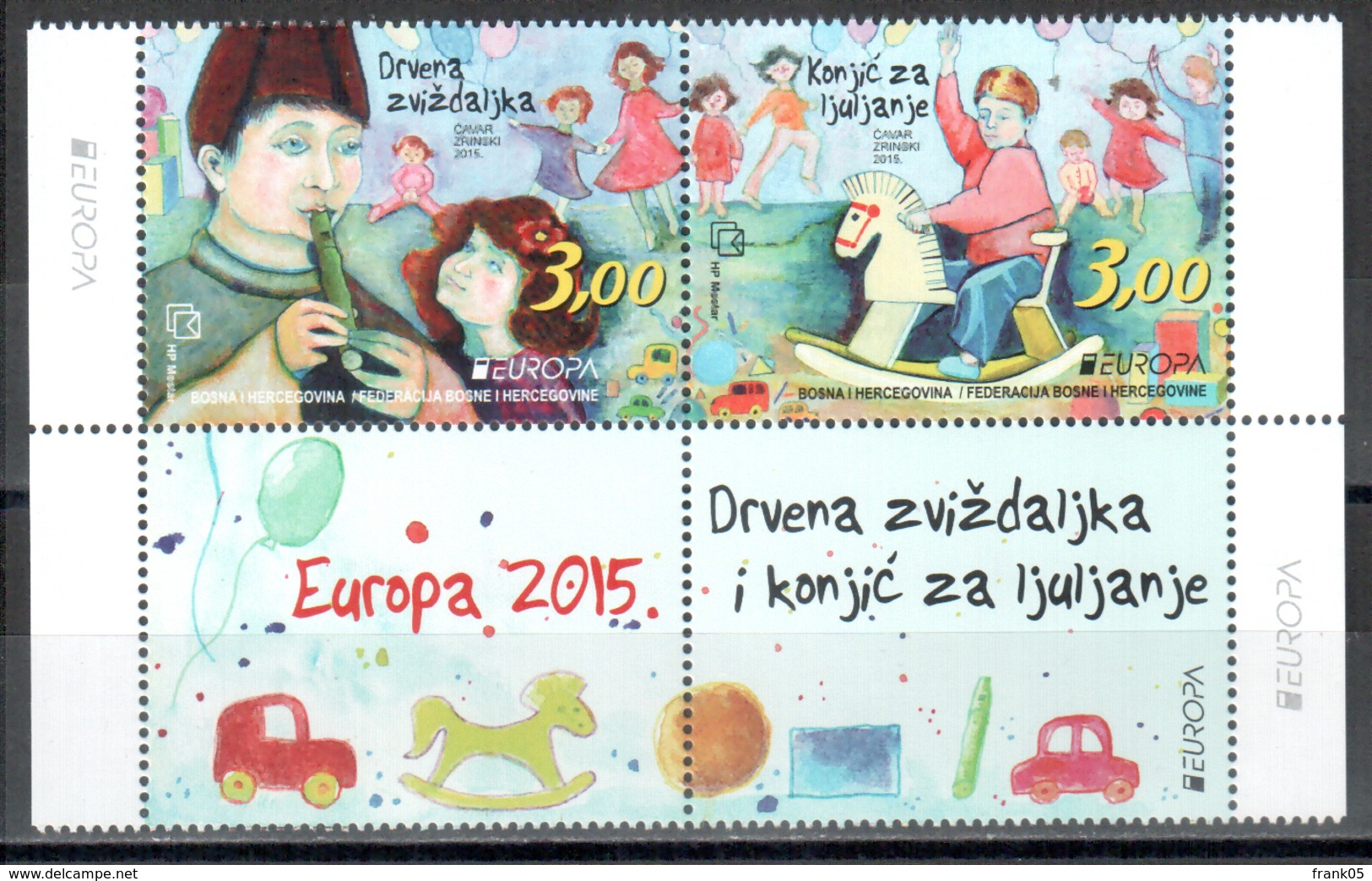 Bosnien-Herzegowina (kroatisch) / Bosnia(croation  Post) / Bosnie-Herzégovine Mostar Paar/pair 2015 EUROPA ** - 2015