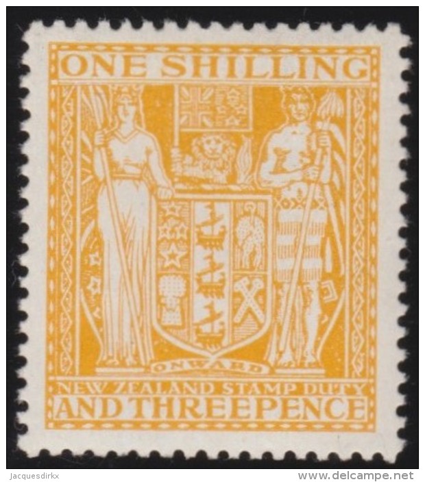 NZ    .     SG   .     F  146        .        *     .         Mint-hinged    .   /   .    Ongebruikt - Postal Fiscal Stamps