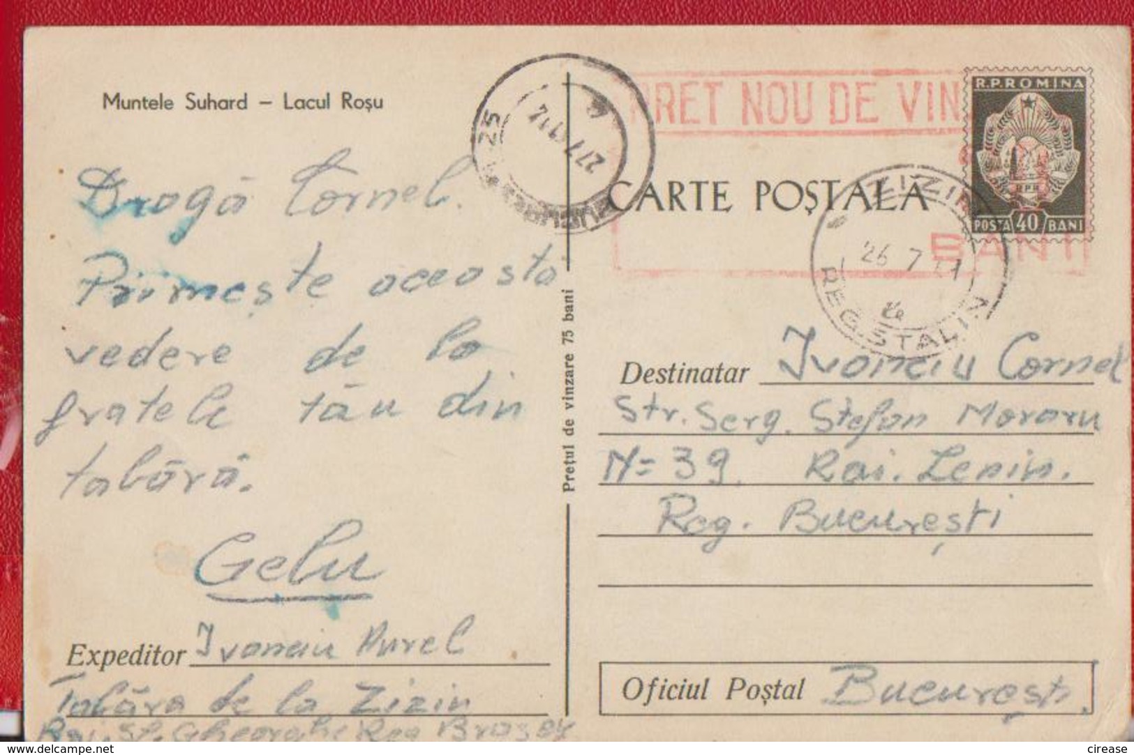 Bird, Birds, Geese ROMANIA Postal Stationery 1961 Very Very Rare - Oche