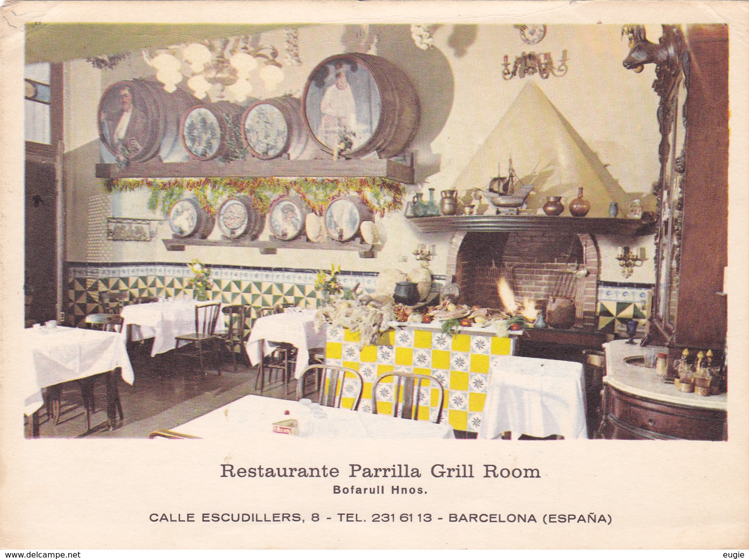 114/ Barcelona, Restaurante Parrilla Grill Room Bofarull Hnos - Barcelona