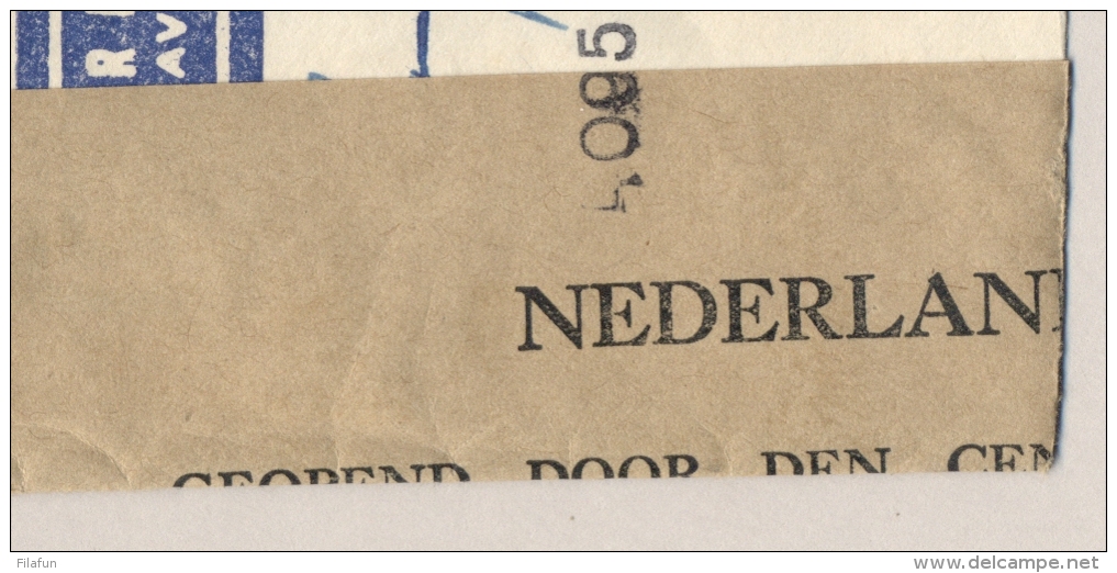 Nederlands Indië - 1945 - Ongefrankeerde Brief Met NL-censuurstrook Van Bandoeng Naar Haarlem - Niet Beport - Nederlands-Indië