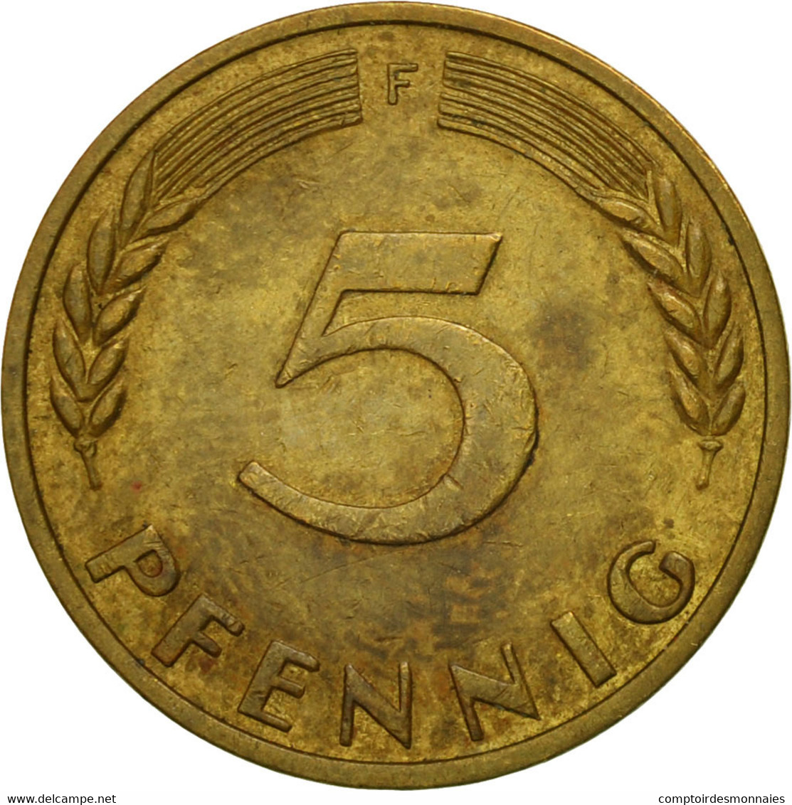 Monnaie, République Fédérale Allemande, 5 Pfennig, 1950, Stuttgart, TB+ - 5 Pfennig