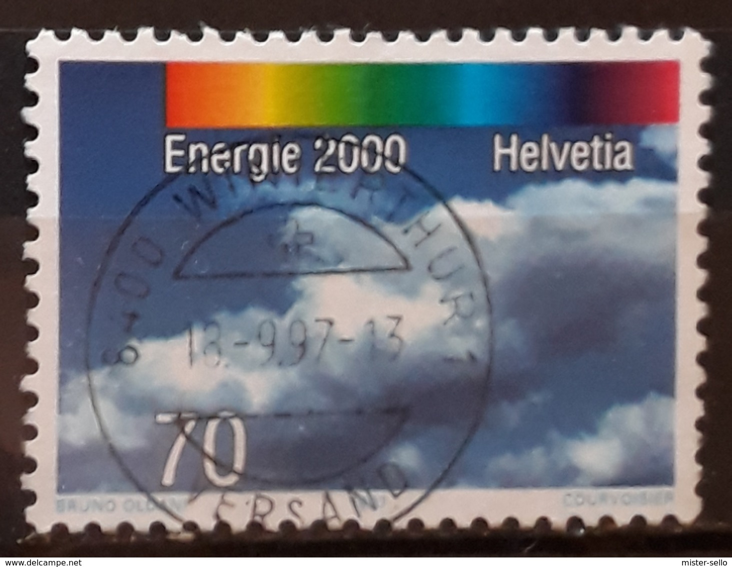 SUIZA 1997 Energie 2000 - The Four Elements. USADO - USED. - Usados