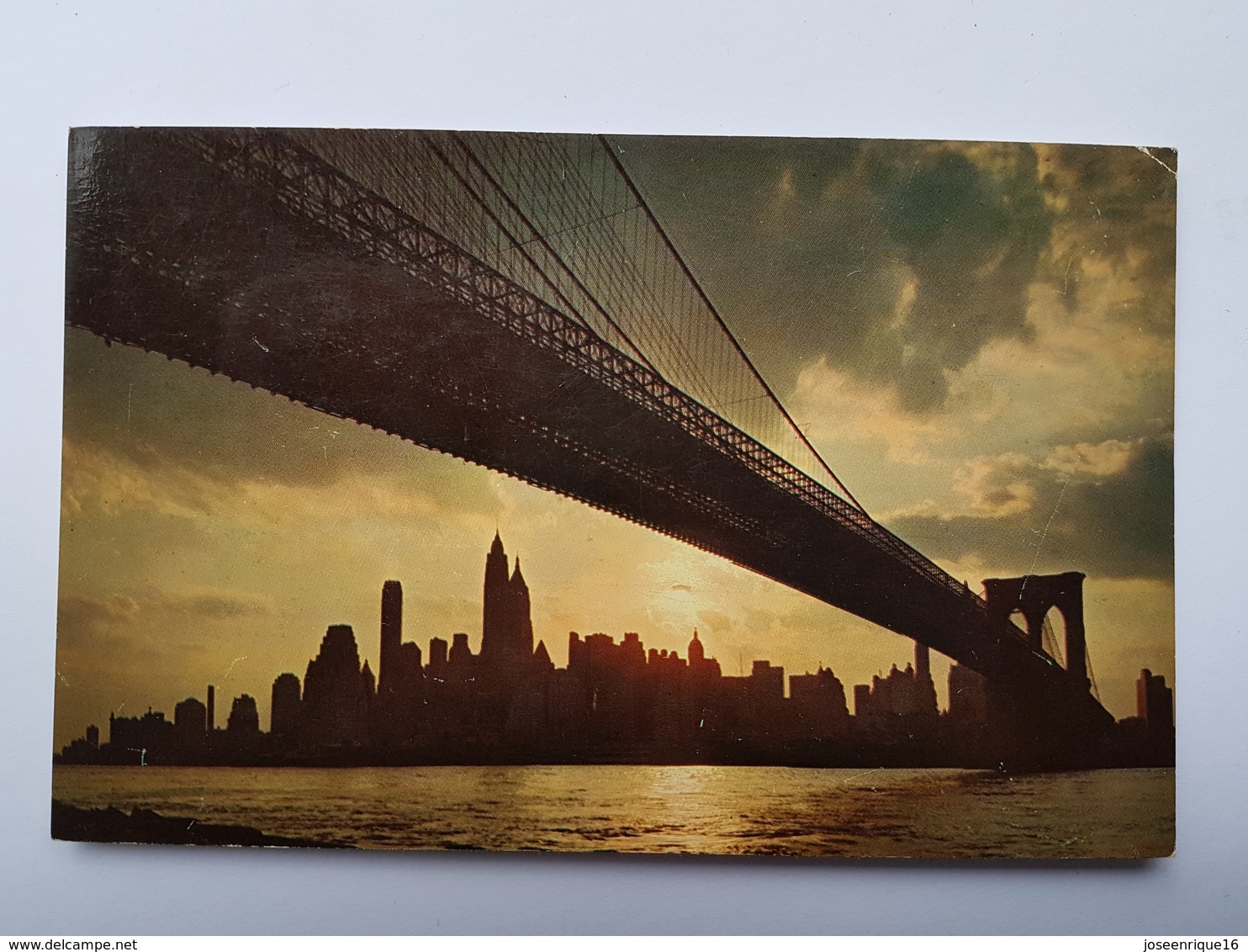 SUNSET SHOWING BROOKLYN BRIDGE - Bridges & Tunnels