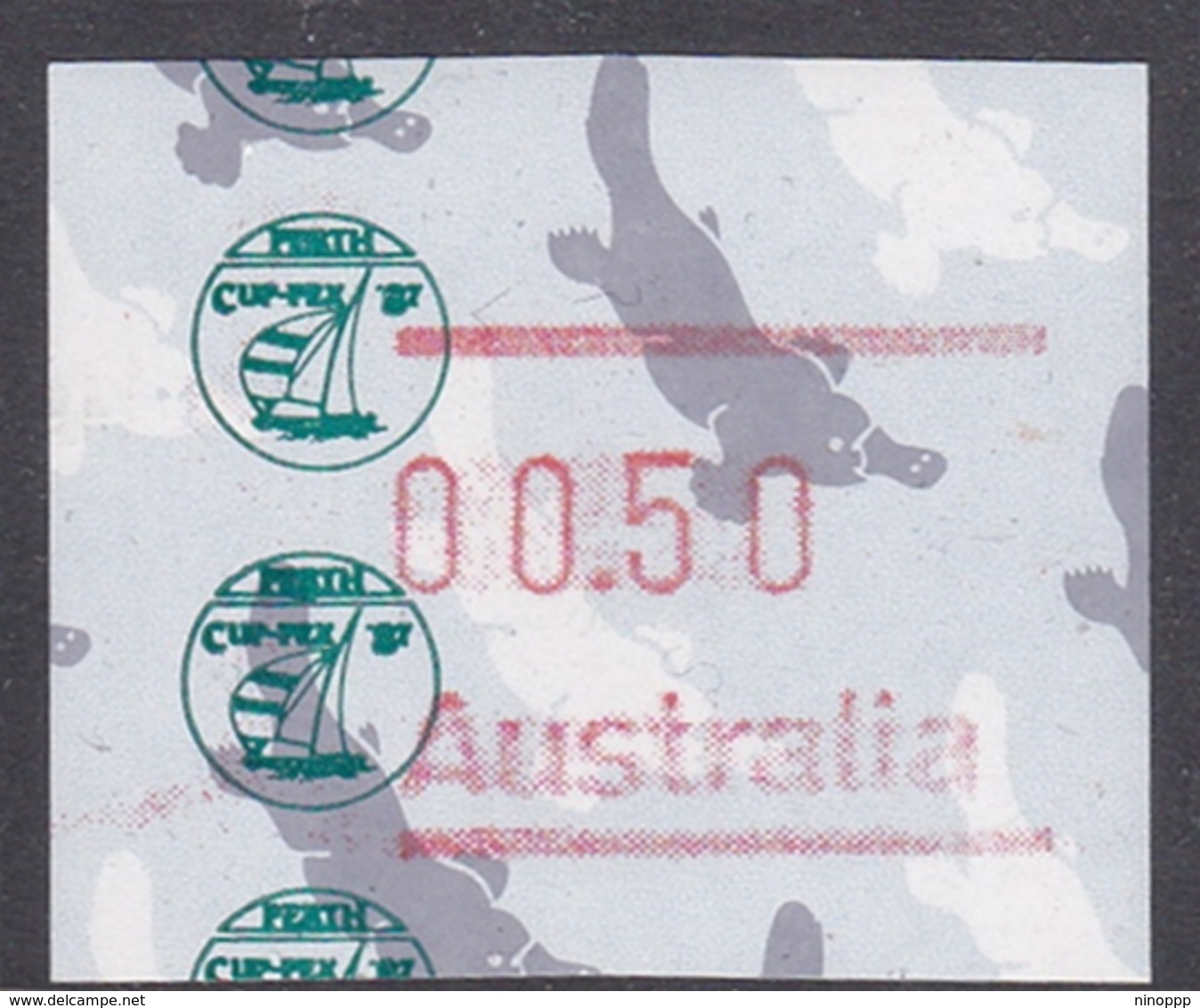 Australia ASC 1039b 1986 Frama Vending Machine Stamps,50c Platypus,Cup-Pex 87,mint Never Hinged - Mint Stamps