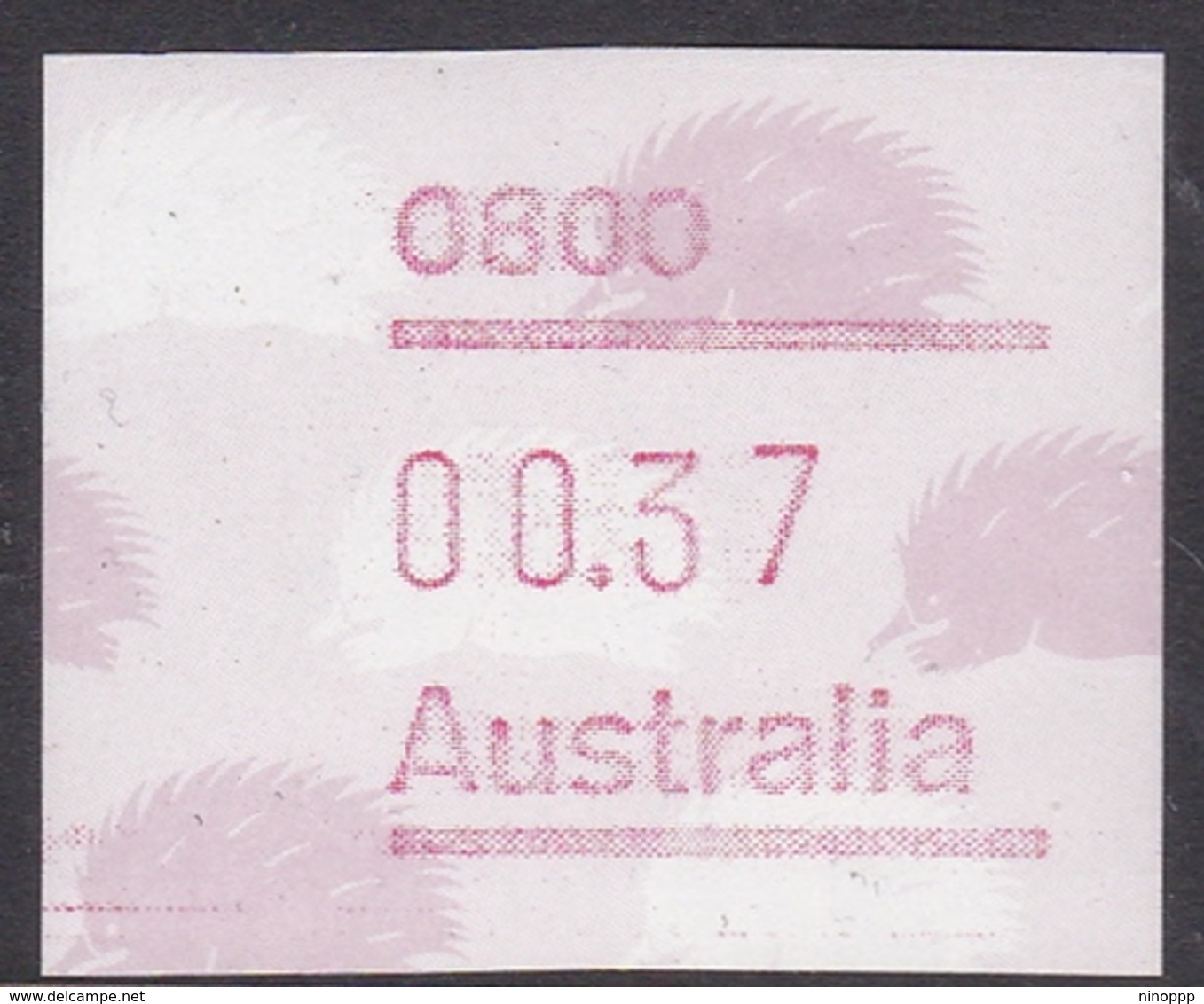 Australia ASC 1094 1987 Frama Vending Machine Stamps,37c Echidna, ,mint Never Hinged - Mint Stamps