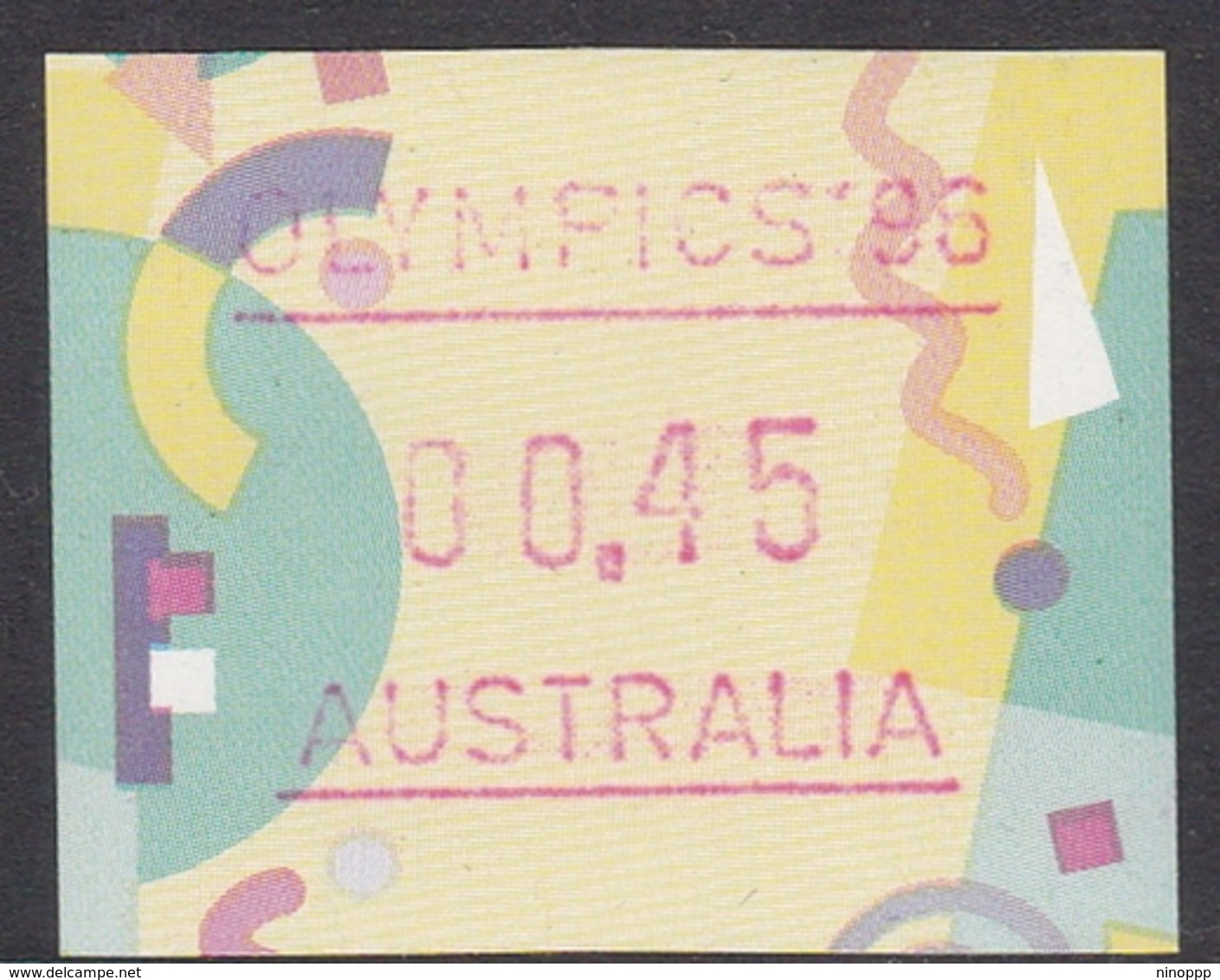 Australia ASC 1569 1996 Frama Vending Machine Stamps,45c Festive Frama Olympics 96 ,mint Never Hinged - Machine Labels [ATM]