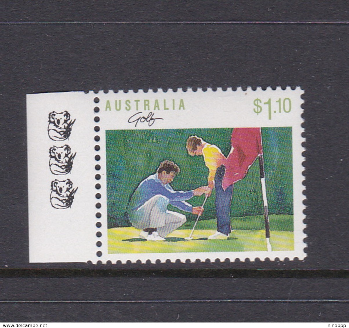 Australia ASC 1188b 1989 Sports $ 1.10 Golf 3 Koalas,mint Never Hinged - Essais & Réimpressions