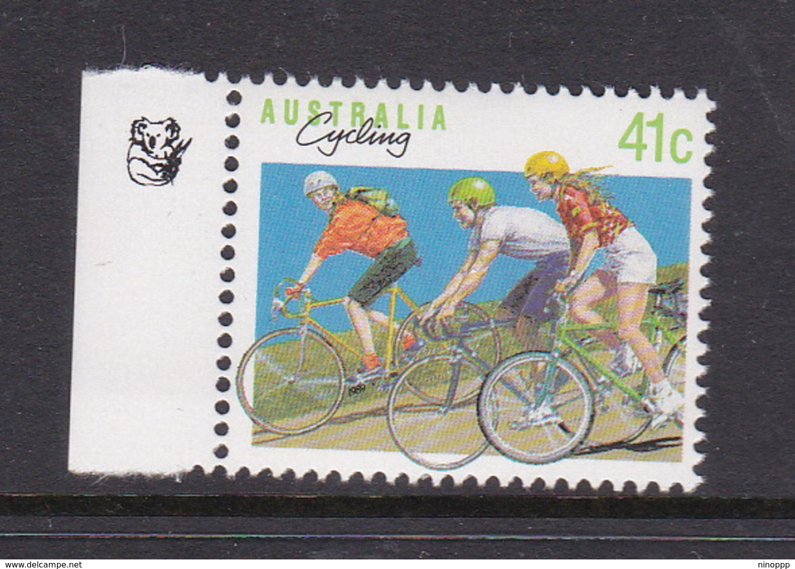 Australia ASC 1208b 1989 41c Cycling 1 Koala Reprint ,mint Never Hinged - Proofs & Reprints
