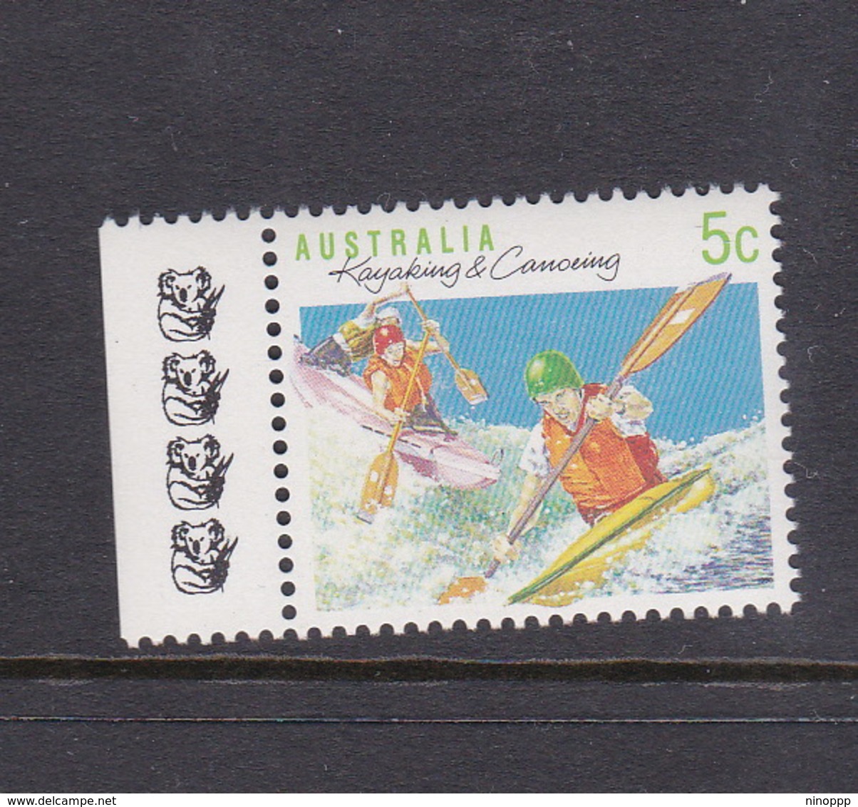 Australia ASC 1227d 1990 Sports 5c Kayaking 4 Koalas,mint Never Hinged - Probe- Und Nachdrucke