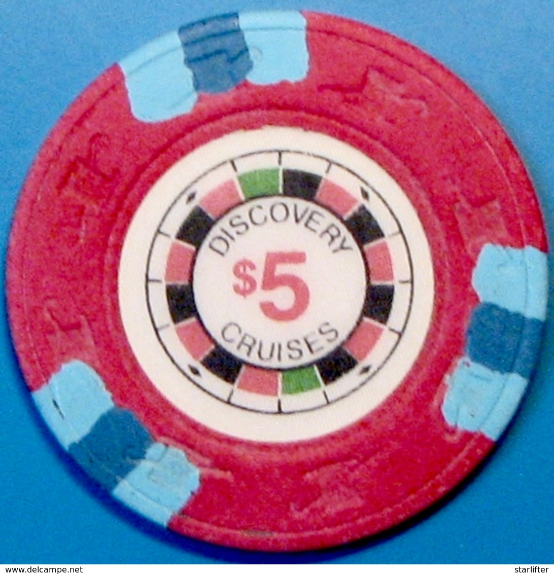 $5 Casino Chip. Discovery Cruise Line. E76. - Casino