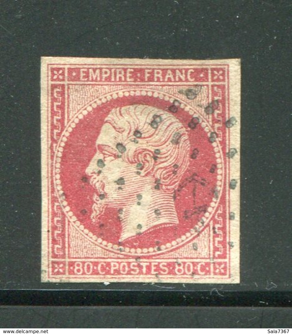 Y&T N°17B- Ancre Noire - 1853-1860 Napoleone III