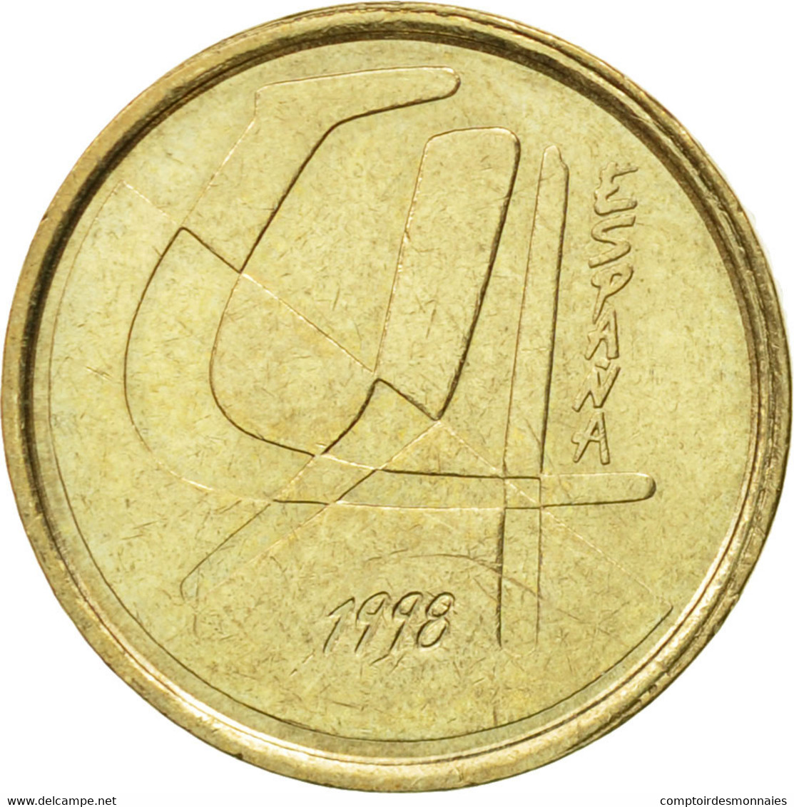 Monnaie, Espagne, Juan Carlos I, 5 Pesetas, 1998, Madrid, TTB, Aluminum-Bronze - 5 Pesetas