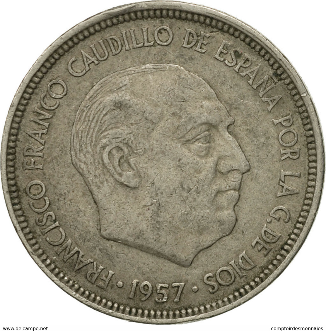 Monnaie, Espagne, Caudillo And Regent, 5 Pesetas, 1958, TB+, Copper-nickel - 5 Pesetas
