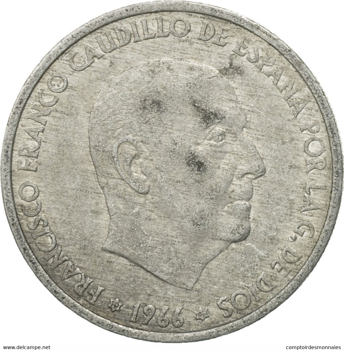 Monnaie, Espagne, Francisco Franco, Caudillo, 50 Centimos, 1967, TB+, Aluminium - 50 Céntimos