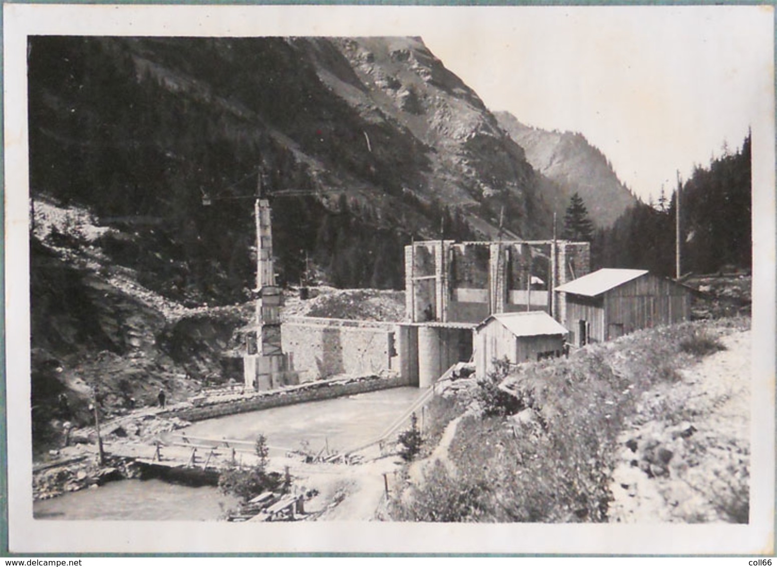 73 RARE Tignes Les Brévières Construction Barrage 2 Photos 1934-1936 éditeur Entreprise Industrielle Paris - Other & Unclassified