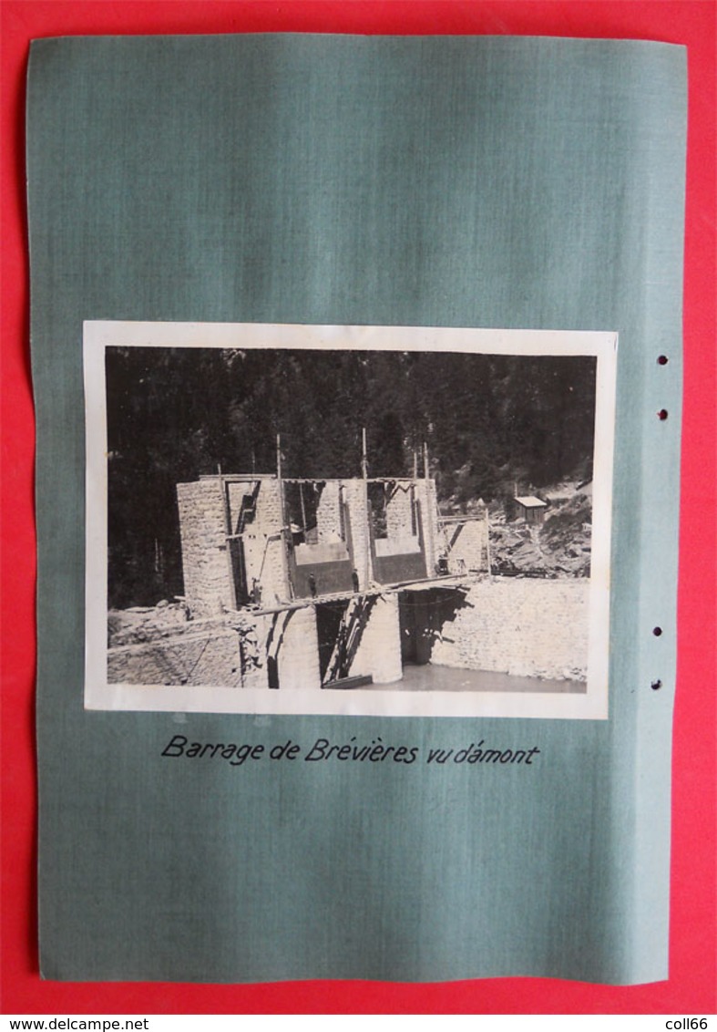 73 RARE Tignes Les Brévières Construction Barrage 2 Photos 1934-1936 éditeur Entreprise Industrielle Paris - Other & Unclassified