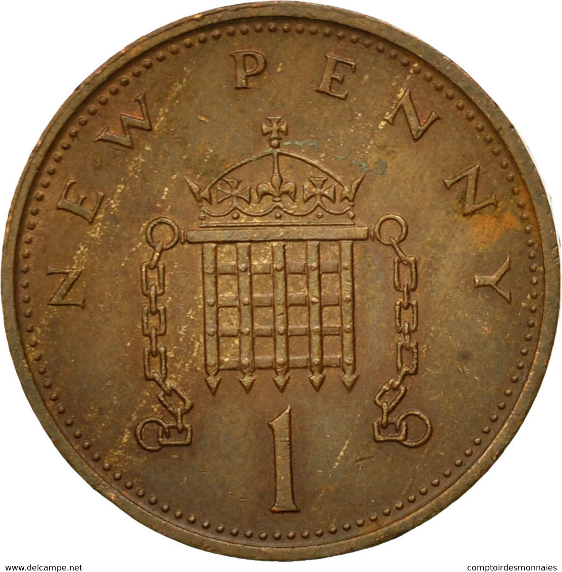 Monnaie, Grande-Bretagne, Elizabeth II, New Penny, 1977, TB, Bronze, KM:915 - 1 Penny & 1 New Penny