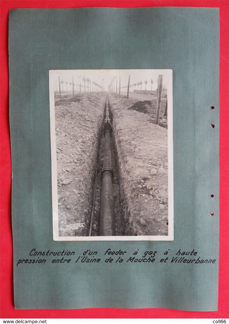 38 Barrage De L'Avignonet Travaux 1936 & Feeder Usine La Mouche Villeurbanne 2 Photos éd Entreprise Industrielle Paris - Places