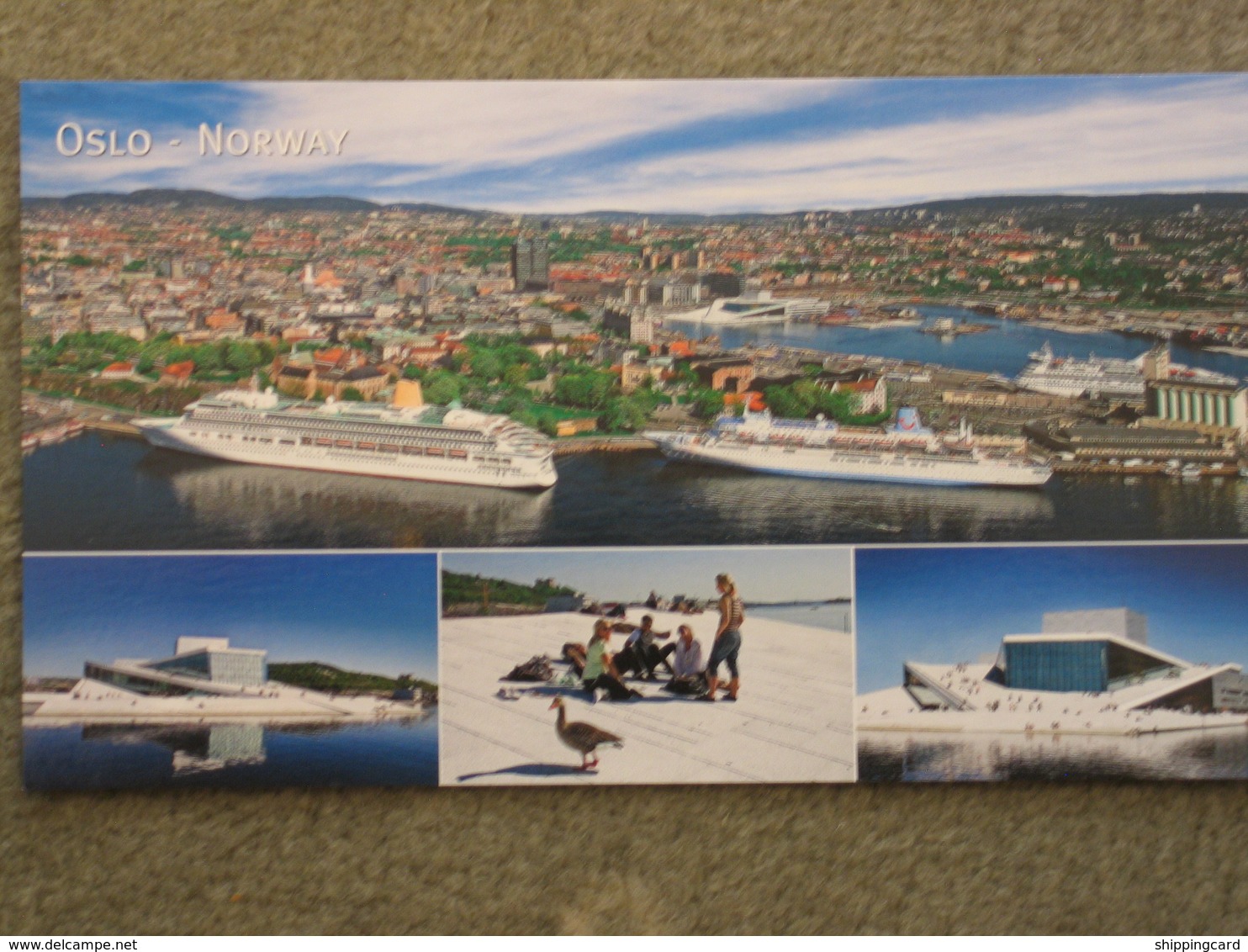 P+O ORIANA(?) AND TUI VESSEL AT OSLO - Piroscafi