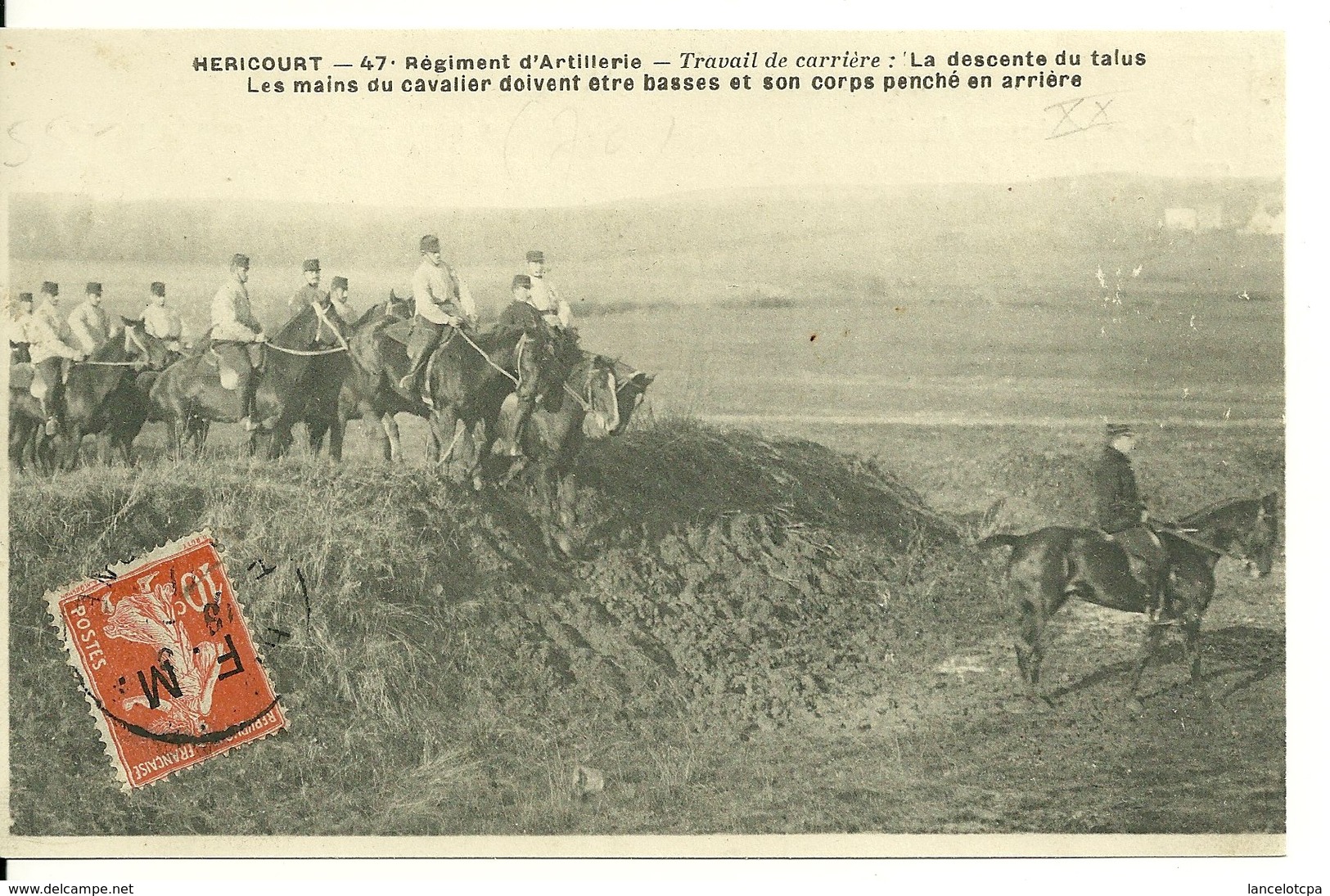 70 - HERICOURT / 47è REGIMENT D'ARTILLERIE - TRAVAIL DE CARRIERE - Altri & Non Classificati