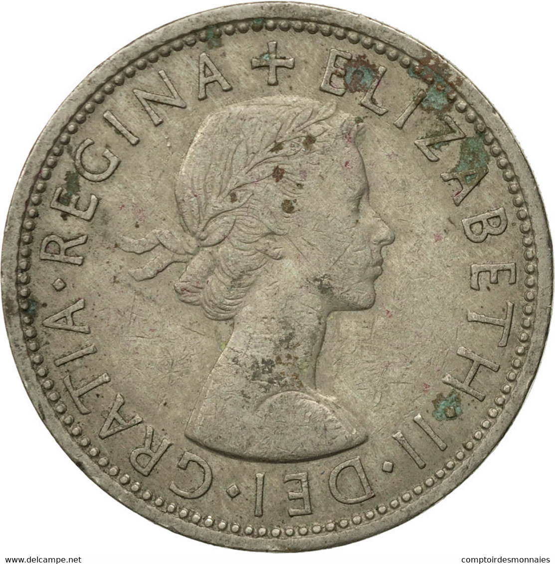 Monnaie, Grande-Bretagne, Elizabeth II, Florin, Two Shillings, 1966, TB - J. 1 Florin / 2 Schillings