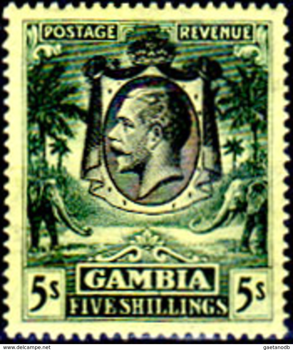 Gambia-002 - Emissione 1922-27 (+) LH - Senza Difetti Occulti. - Gambia (...-1964)