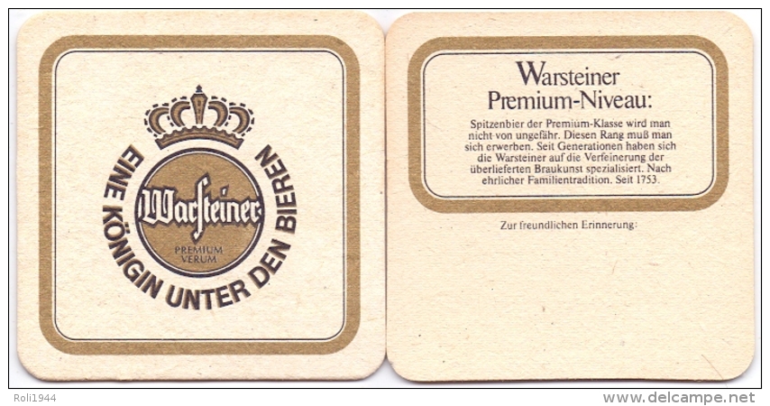 #D217-102 Viltje Warsteiner - Bierviltjes