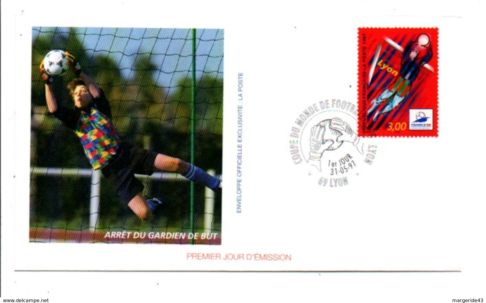 FDC 1997 FOOTBALL FRANCE 98 - ARRET DU GARDIEN - 1990-1999