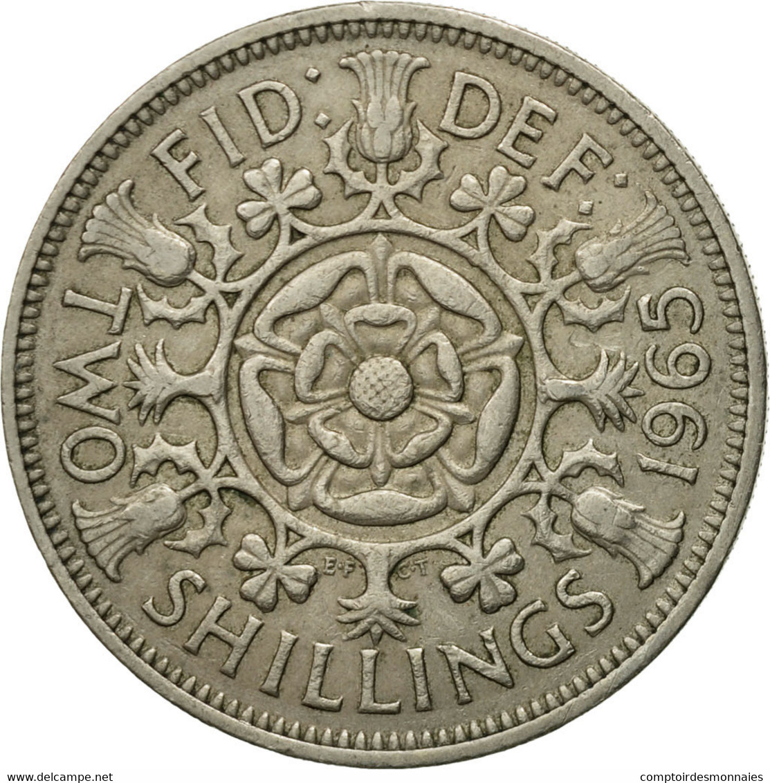 Monnaie, Grande-Bretagne, Elizabeth II, Florin, Two Shillings, 1965, TB+ - J. 1 Florin / 2 Schillings