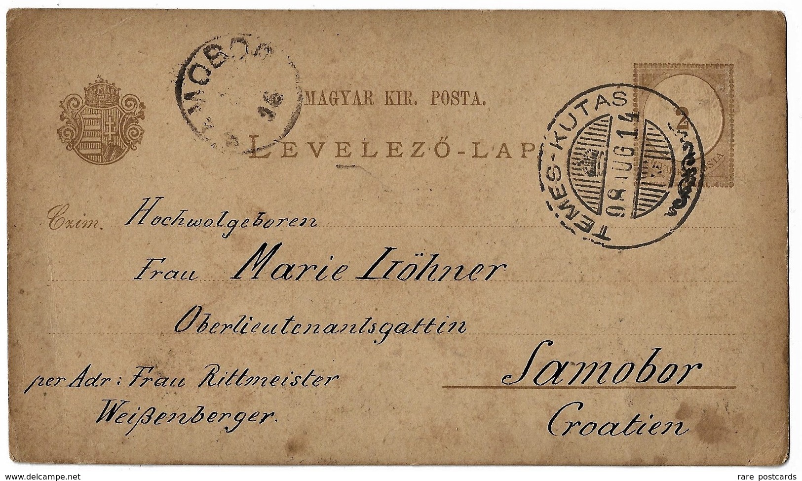 Markovac 1908. Circulated - Temes Kutas - Serbia - Hand Designed - Mega Rare - Signature Of Author - Art Postcard - Serbia