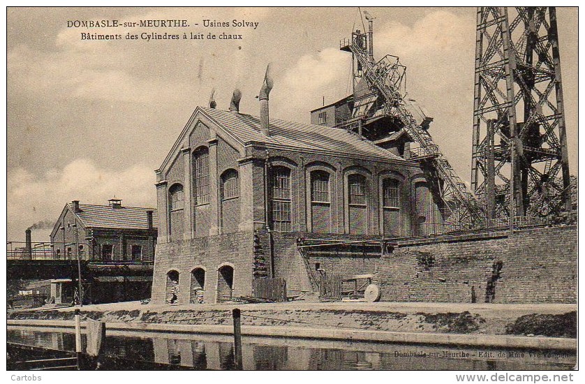 54 DOMBASLE-sur-MEURTHE  Usine Solvay  Bâtiments Des Cylindres à Lait De Chaux - Other & Unclassified