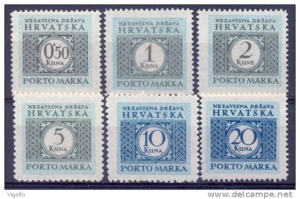 HR 1942-P03 PORTOMARKEN, CROATIA-HRVATSKA, Michel # Mi P 11-6, MNH - Kroatien