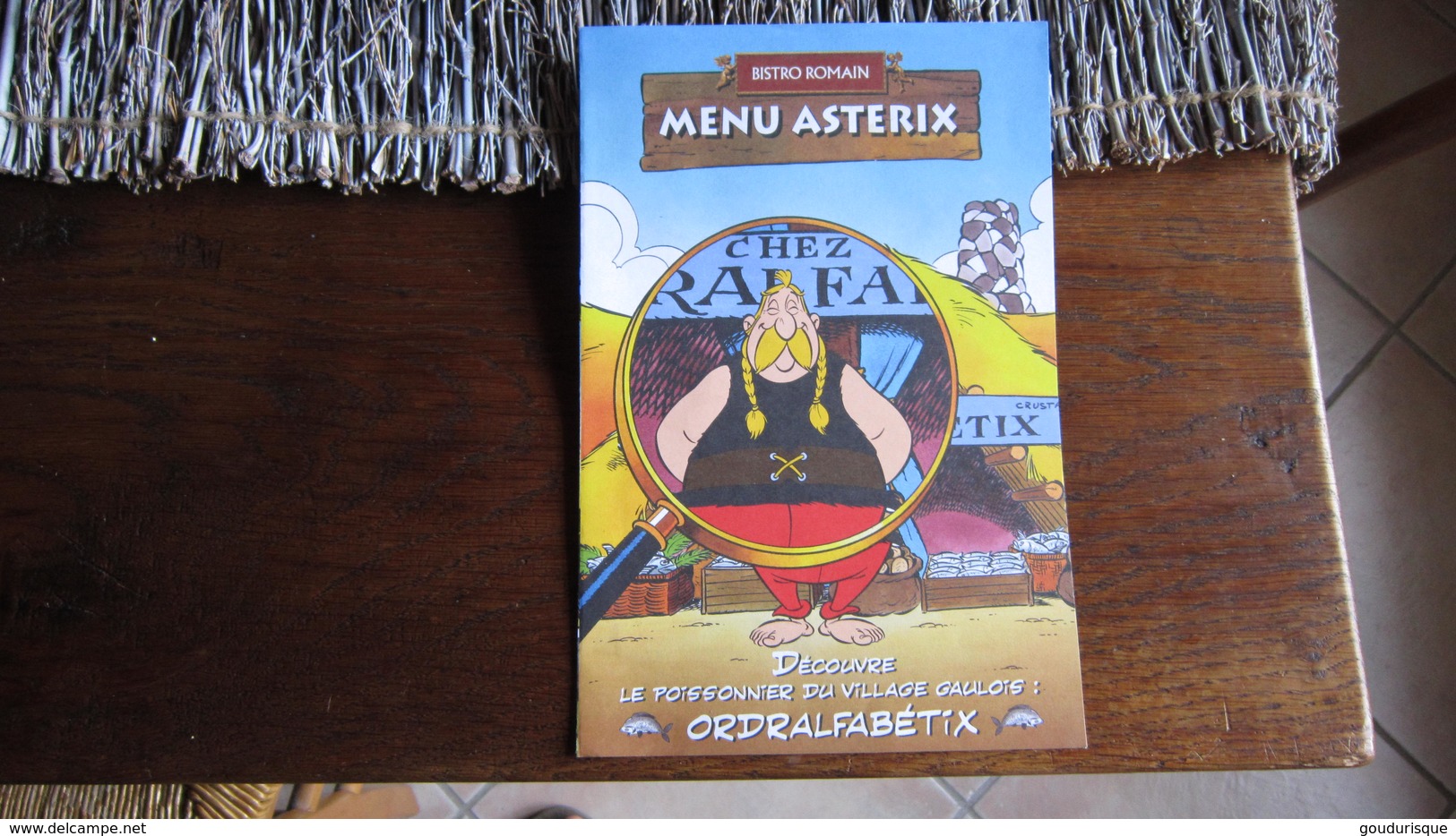 ASTERIX MENU BISTRO ROMAIN ORDRALFABETIX - Astérix