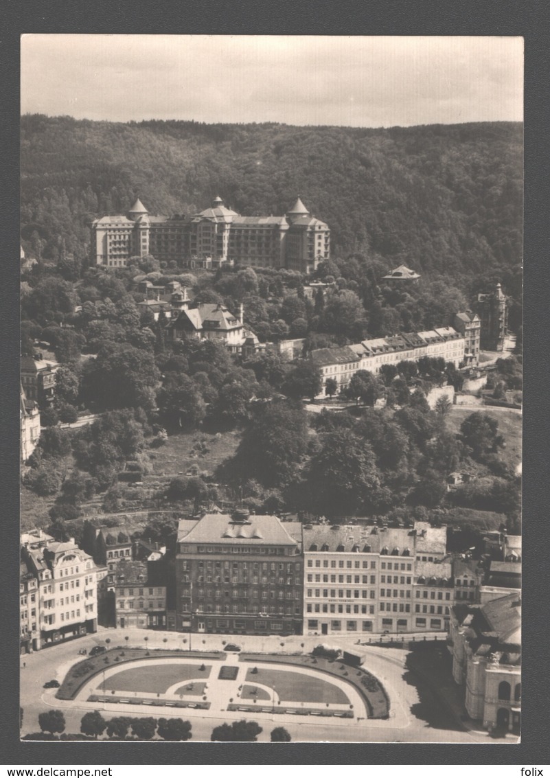 Karlovy Vary / Carlsbad - Station Balnéaire De Réputation Internationale - Expo 58 Brussel / Bruxelles - Photo Card - Tsjechië