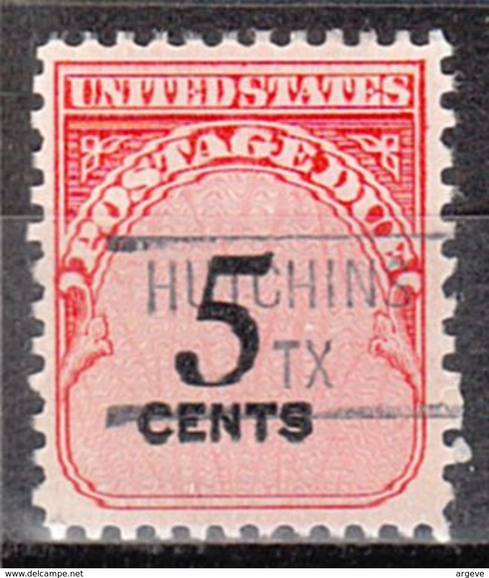 USA Precancel Vorausentwertung Preo, Locals Texas, Hutchins 841 - Precancels