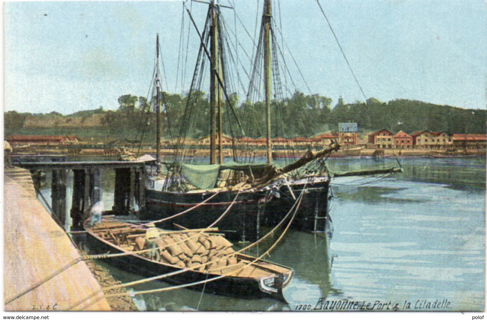 BAYONNE - Le Port Et La Citadelle - Voilier - Péniche  (108397) - Bayonne