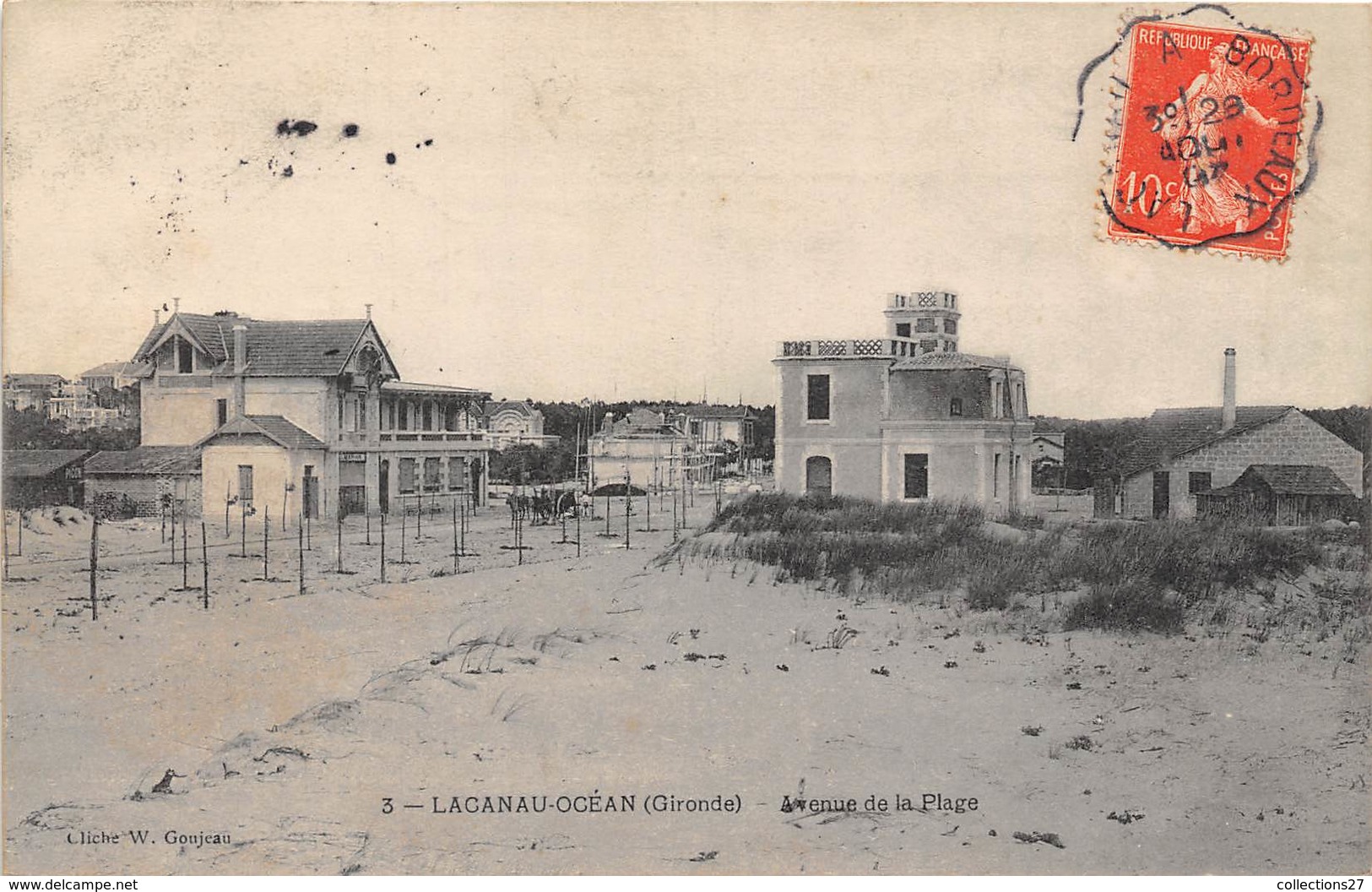 33-LACANAU-OCEAN- AVENUE DE LA PLAGE - Autres & Non Classés