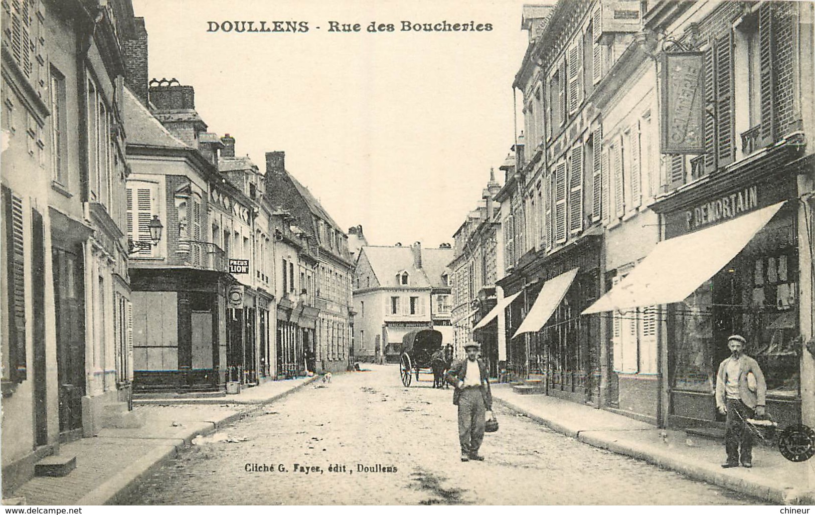 DOULLENS RUE DES BOUCHERIES - Doullens