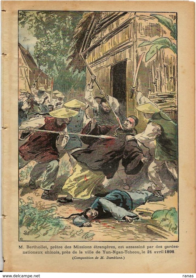 Chine Massacre Revue Le Pélerin N° 1123 De 1898 - 1850 - 1899