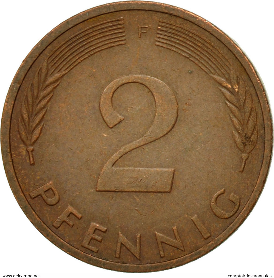 Monnaie, République Fédérale Allemande, 2 Pfennig, 1972, Stuttgart, TTB - 2 Pfennig