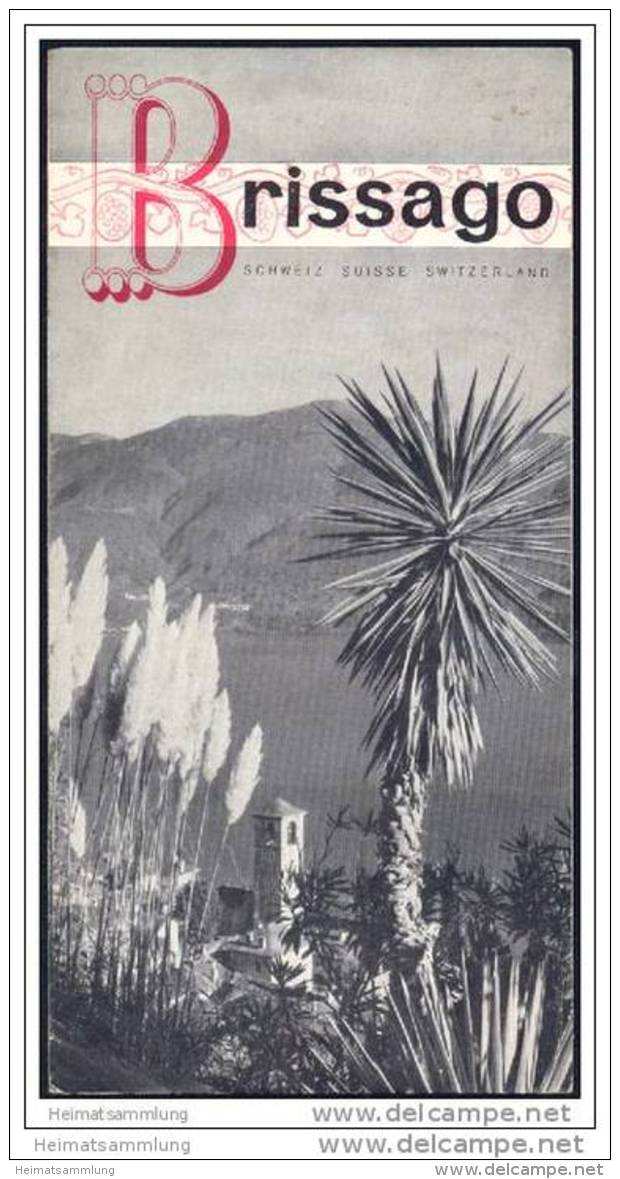 Brissago 50er Jahre - Faltblatt Mit 13 Abbildungen - Schweiz