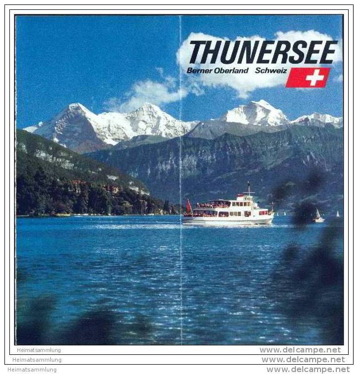 Schweiz - Thunersee 70er Jahre - 12 Seiten Mit über 40 Abbildungen - Reiseprospekte