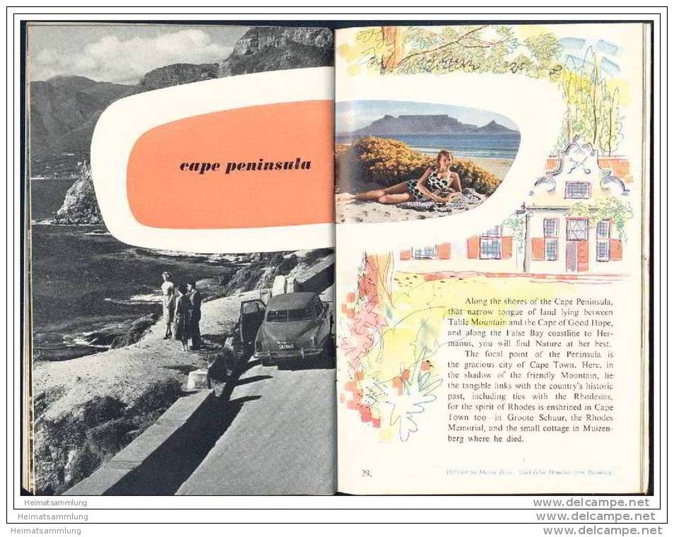 South Africa Coasts And Mountains 60er Jahre - 40 Seiten Mit 30 Abbildungen - In Englischer Sprache - Africa