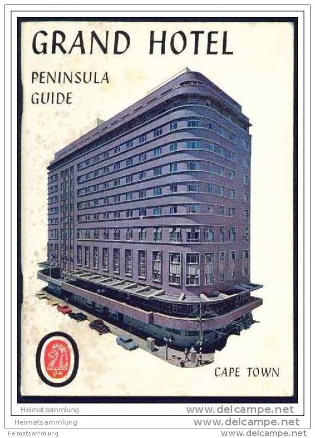Cape Town - Grand Hotel Peninsula Guide 60er Jahre - 40 Seiten Mit 3 Abbildungen - In Englischer Sprache - Afrika