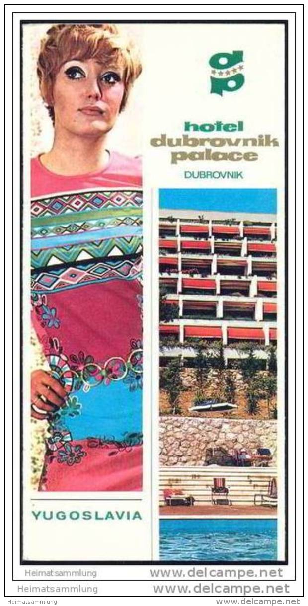 Kroatien 1974 - Dubrovnik - Hotel Palace - 12 Seiten Mit 25 Abbildungen - Croacia